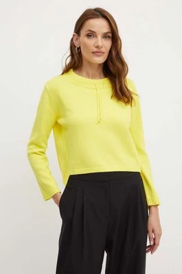 MAX&Co. sweter z domieszką wełny damski kolor żółty 2416361012200