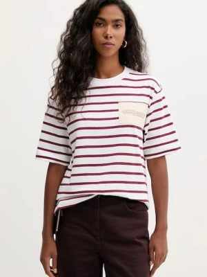 MAX&Co. t-shirt bawełniany damski kolor biały 2528976021200