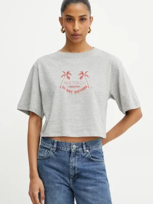 MAX&Co. t-shirt bawełniany damski kolor szary 2516941083200