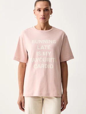 Max&Co. T-shirt damski bawełniany TALENTO różowy