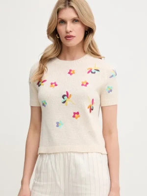 MAX&Co. t-shirt damski kolor beżowy 2516361044200