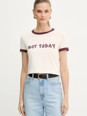 MAX&Co. t-shirt damski kolor beżowy 2528946012200