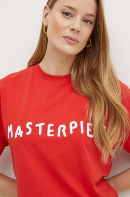 MAX&Co. t-shirt x Pietro Terzini damski kolor czerwony 2428976021200