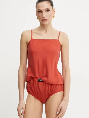 MAX&Co. top i figi jedwabne kolor pomarańczowy 2518261012200
