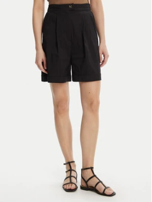 Max Mara Beachwear Bermudy Sultano 2516141019 Czarny Relaxed Fit