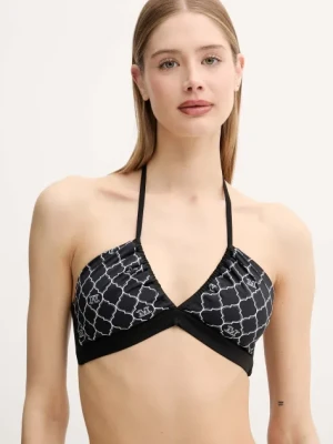 Max Mara Beachwear biustonosz kąpielowy dwustronny kolor czarny miękka miseczka 2516821349600