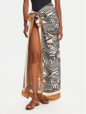 Max Mara Beachwear Chusta Ottico 2516541019 Beżowy