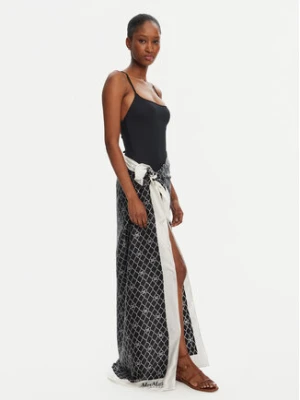 Max Mara Beachwear Chusta Ottico 2516541019 Czarny