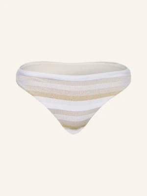 Max Mara Beachwear Dół Od Bikini Basic Swami Z Błyszczącą Przędzą weiss