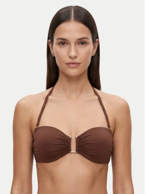Max Mara Beachwear Góra od bikini Amelia 2616821239 Brązowy ciemny