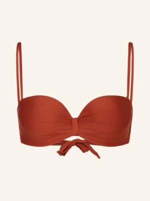 Max Mara Beachwear Góra Od Bikini Z Fiszbinami Asia braun