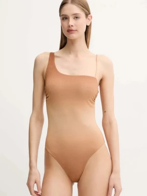 Max Mara Beachwear jednoczęściowy strój kąpielowy beżowy
