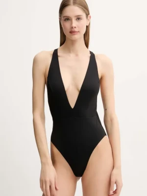 Max Mara Beachwear jednoczęściowy strój kąpielowy kolor czarny miękka miseczka 2516831139600