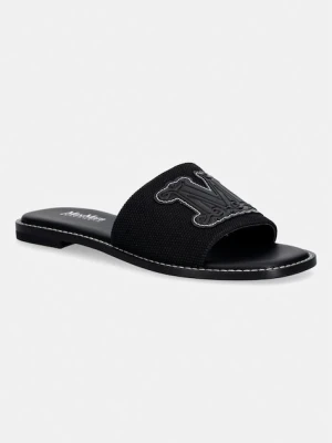 Max Mara Beachwear klapki na płaskim obcasie damskie Bchcaucaso