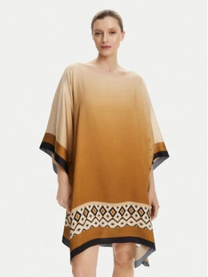 Max Mara Beachwear Pareo Canzone 2516691049600 Beżowy Relaxed Fit