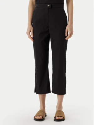 Max Mara Beachwear Spodnie materiałowe 2616131029650 Czarny Regular Fit