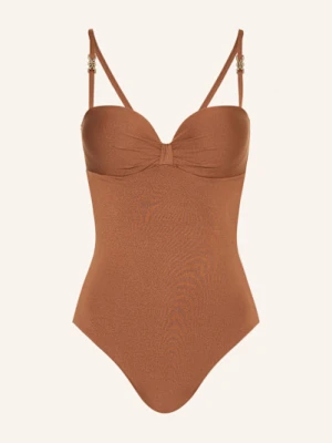 Zdjęcie produktu Max Mara Beachwear Strój Kąpielowy Bandeau Chantal braun