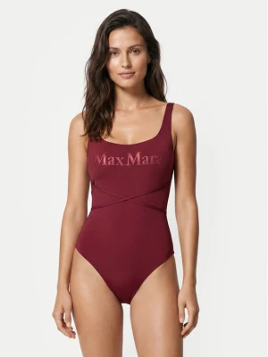 Max Mara Beachwear Strój kąpielowy Carisma 2616831229 Bordowy