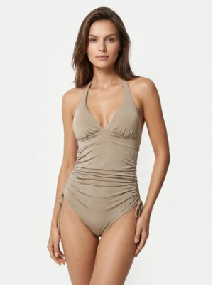 Max Mara Beachwear Strój kąpielowy Cosetta 2616831069 Beżowy