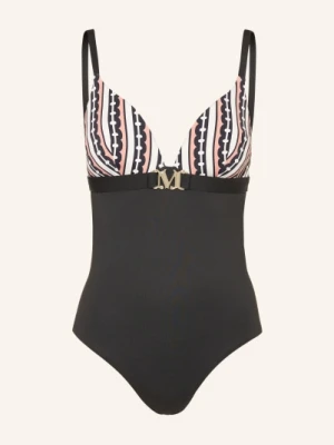 Max Mara Beachwear Strój Kąpielowy Cristal schwarz