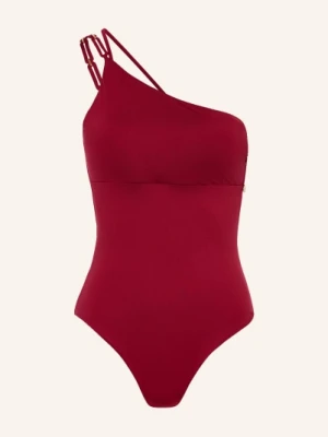 Max Mara Beachwear Strój Kąpielowy Na Jedno Ramię Bchcappa rot CIEMNOCZERWONY