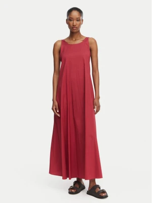 Max Mara Beachwear Sukienka codzienna 2616221039650 Czerwony Regular Fit