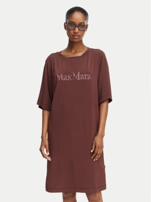 Max Mara Beachwear Sukienka codzienna 2616621049650 Brązowy Regular Fit