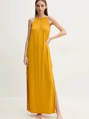 Max Mara Beachwear sukienka plażowa żółty