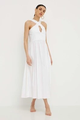 Max Mara Beachwear sukienka plażowa kolor biały 2416221079600