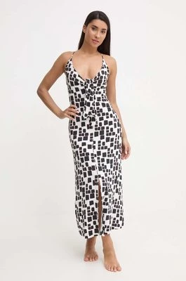 Max Mara Beachwear sukienka plażowa kolor czarny 2416621049600