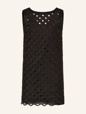 Max Mara Beachwear Sukienka Plażowa Pesi Z Koronki Ażurowanej schwarz