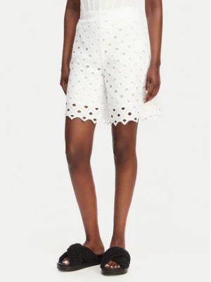 Max Mara Beachwear Szorty materiałowe Bchuguale 2616781039 Biały Regular Fit