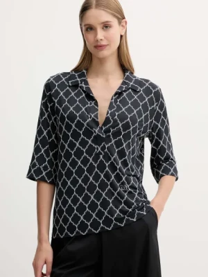 Max Mara Beachwear t-shirt plażowy kolor czarny 2516951019600