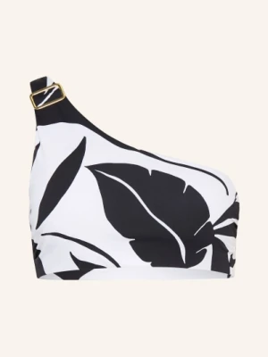 Max Mara Beachwear Top Bikini Na Jedno Ramię Argenta schwarz