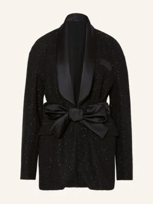Max Mara Blezer Pau Z Wycięciem I Cekinami schwarz