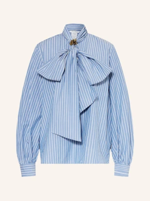 Max Mara Bluzka Disco Z Wiązaniem Przy Dekolcie blau