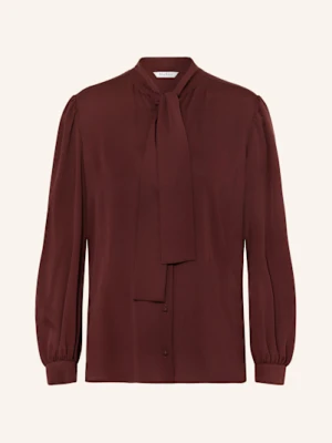 Max Mara Bluzka Z Wiązaniem Pod Szyją Melania Z Jedwabiu rot