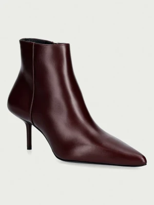 Max Mara botki damskie skórzane