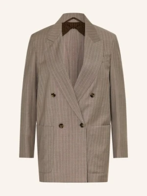 Max Mara Długa Marynarka Acciaio braun