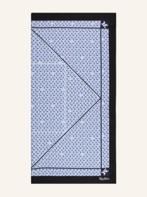 Max Mara Jedwabna Chusta Acarre blau