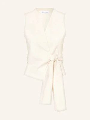 Max Mara Kamizelka Kopertowa Zampa weiss