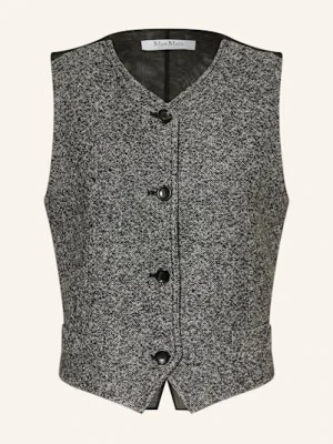 Max Mara Kamizelka Typu Blezer Beato Z Kaszmirem schwarz