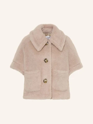 Max Mara Kamizelka Z Sztucznego Futra New Terzo Z Alpaką beige
