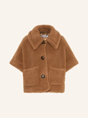 Max Mara Kamizelka Ze Sztucznego Futra New Terzo braun CAMELOWY