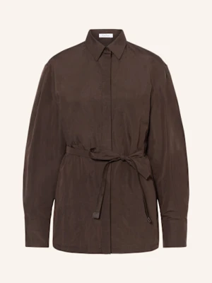 Max Mara Koszula Affari Z Dodatkiem Lnu I Jedwabiu braun