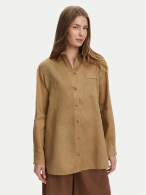 Max Mara Koszula Noel 2516111018 Brązowy Regular Fit