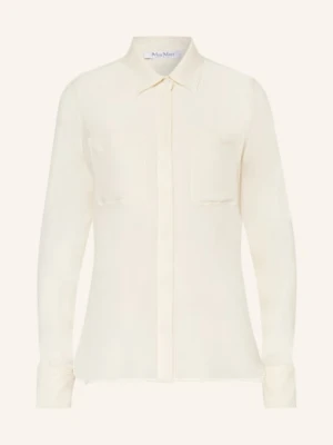 Max Mara Koszula Vongola Z Jedwabiu weiss