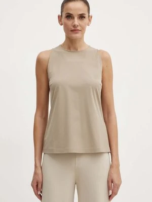 Max Mara Leisure bluzka kolor beżowy gładka 2426946027600