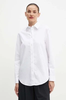 Max Mara Leisure koszula damska kolor biały relaxed z kołnierzykiem klasycznym 2426116038600