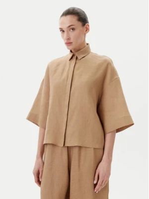 Max Mara Leisure Koszula Mirano 2516111028 Beżowy Relaxed Fit
